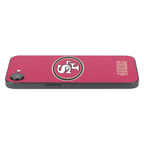 NFL San Francisco 49ers Distressed iPhone 16e Skin